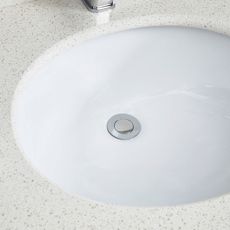 Lavabo blanc ovale en céramique - encastré, chauffant, teint, rayé, rouille avec trop-plein pour la décoration