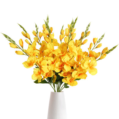 Fleurs artificielles glaïeul 30 en fausses fleurs Glaïeul fleurs à longues tiges