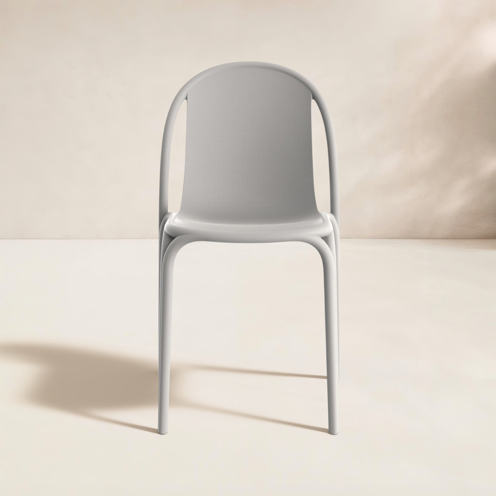Brooklyn Stackable Patio Side Chair, Tortora