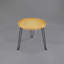Table d'appoint ronde en bois et rotin, table pliable avec trépied en métal, plateau rond en rotin, style bohème, table basse chic, table d'appoint (hauteur 17,7 po, motif en tricot quadrillé)