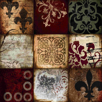 Motifs abstraits en carrés
