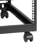 20U Adjustable Depth Open Frame 4 Post Server Rack, Deep Black Sheet Metal, Free Standing or Wall Mount Compatible