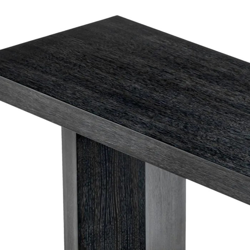 Console Table Tiburon Charcoal Gray Oak Veneer