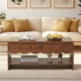Table basse à plateau relevable avec rangement