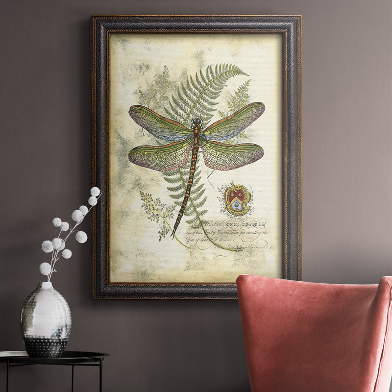 " Regal Dragonfly I (PP) " Painting Print, 20" H x 16" W x 2.5" D