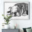 Gracie le bouledogue - Cadre photo, reproduction d'art sur toile-1365706022-1365706021