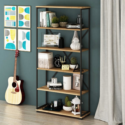 Tejada 162cm H x 81cm W Iron Standard Bookcase