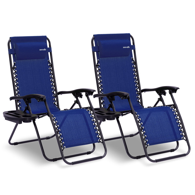 Folding Beach Chair, Blue