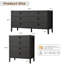 Ensemble de chambre à coucher 2 pièces, commode 6 tiroirs et commode 4 tiroirs-134038970