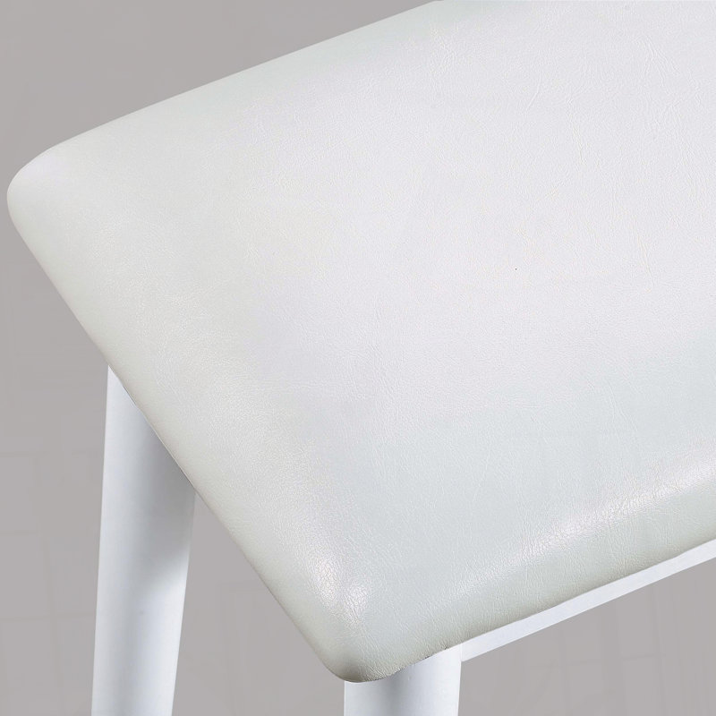 Table de coiffeuse avec miroir à DEL et accents dorés, Blanc