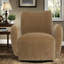 Chaises d'appoint pivotantes, salon compact en chenille