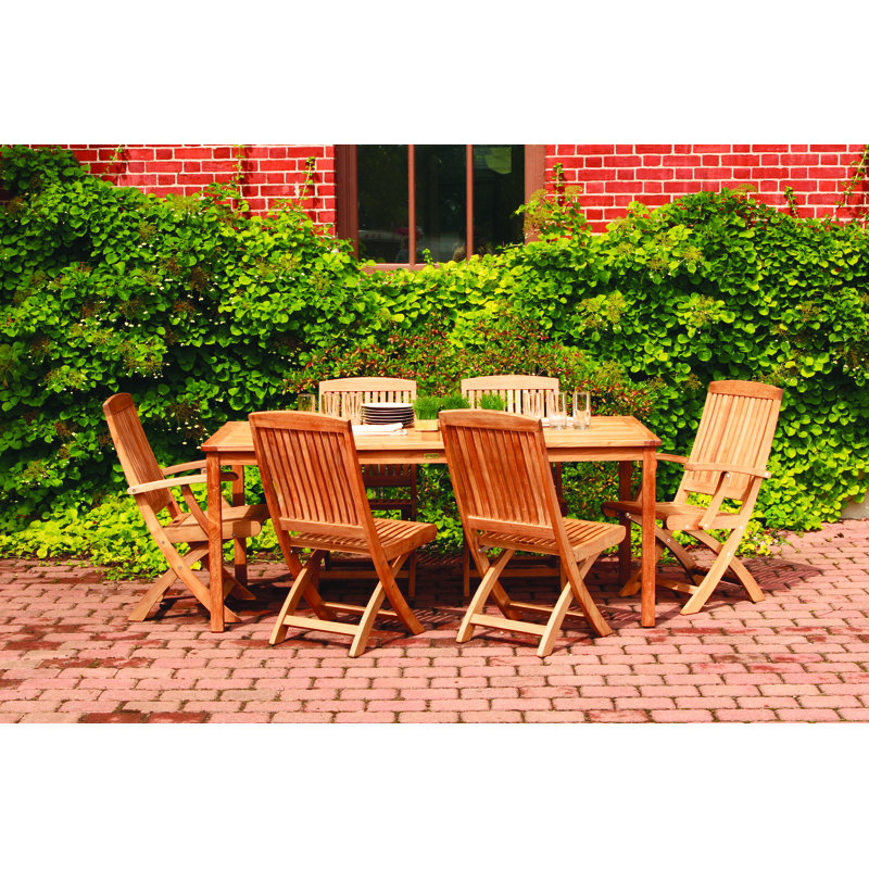 Brunswick Outdoor 7 - Piece Teak Dining Set