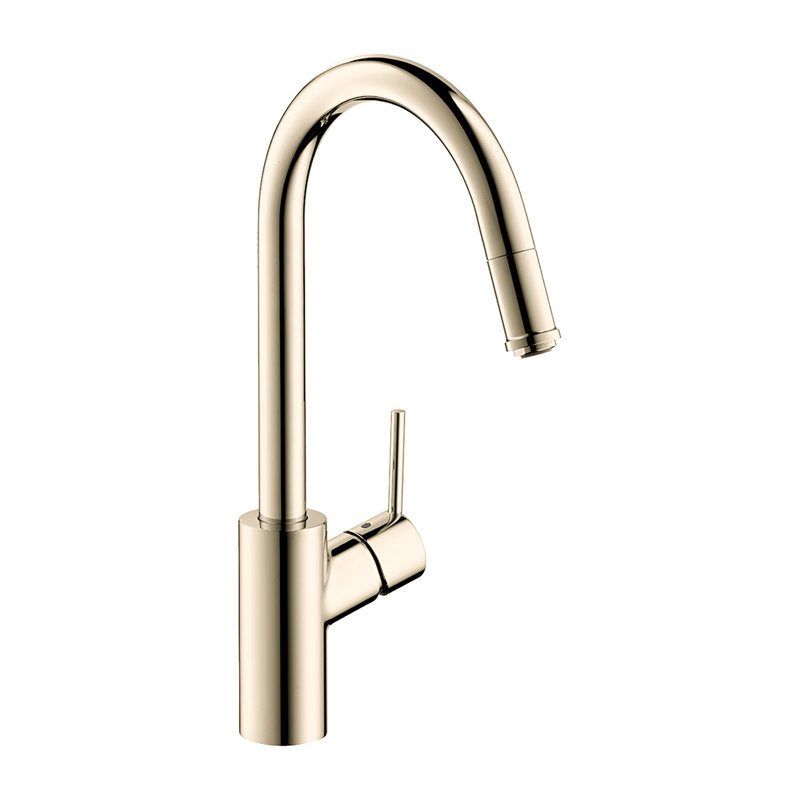 Talis S² Pull Down Single Handle Kitchen Faucet with Handle and Supply Lines, Polished Nickel