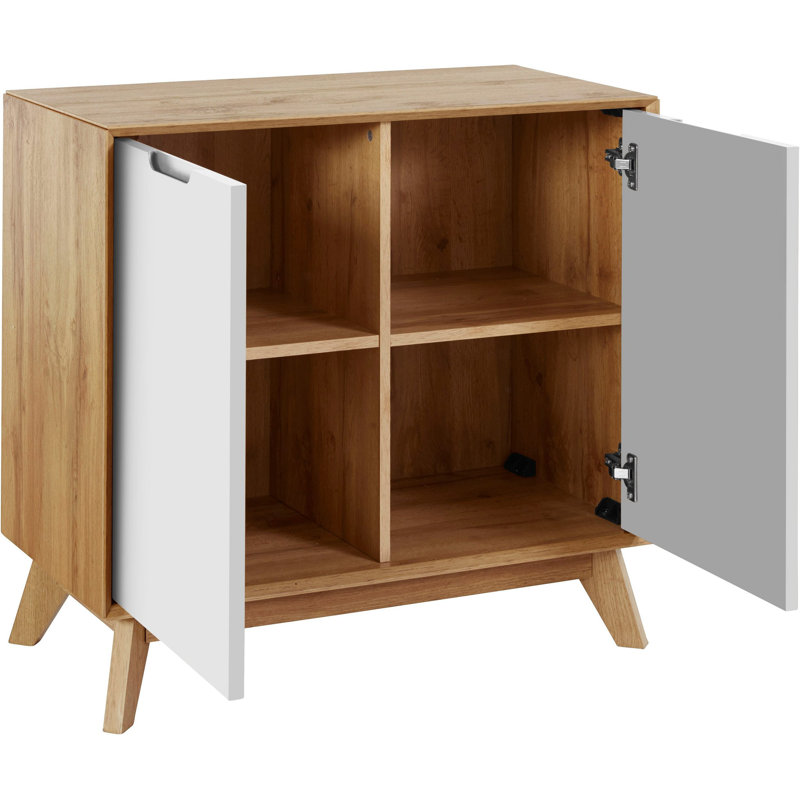Riverrock 80cm Sideboard, Oak/White