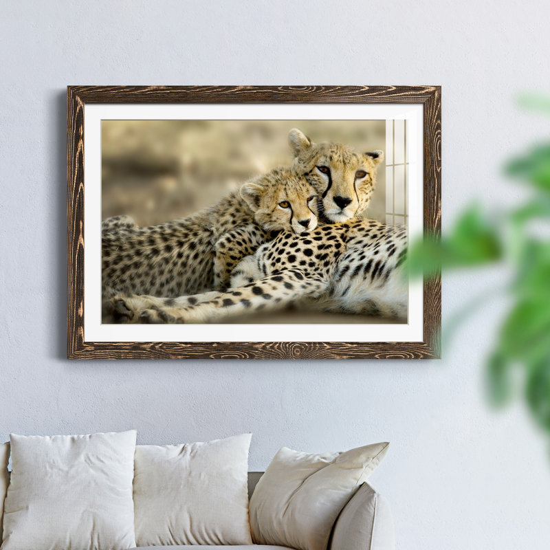 Kenya Kenya - photographie avec cadre photo, H 37,5 po x l 27,5 po x P 1,5 po, Encadré de bois de noyer