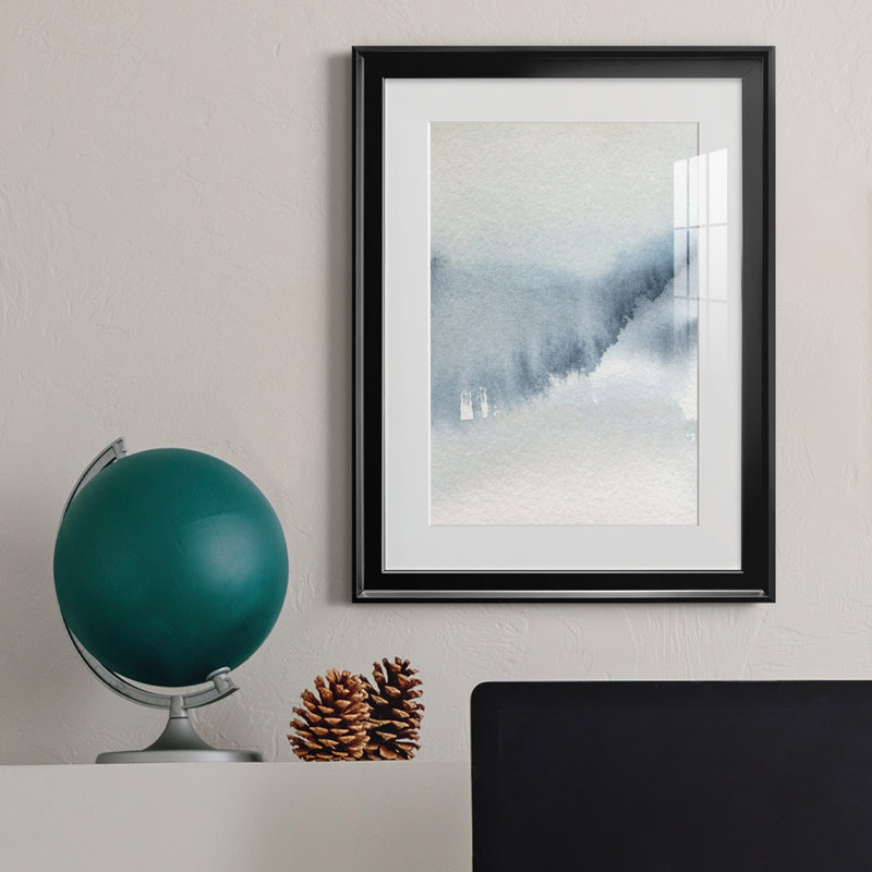 Summer Rain II - peinture encadrée, H 18,5 po x l 24,5 po x P 1,5 po, Noir