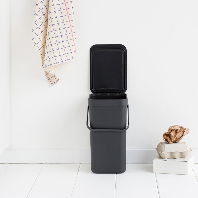 Brabantia Sort & Go 12 Litre Rubbish Bin, Grey