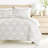 Duvet Cover Set Patterned Microfiber Ultra Soft Bedding in Soft Damask-105813992