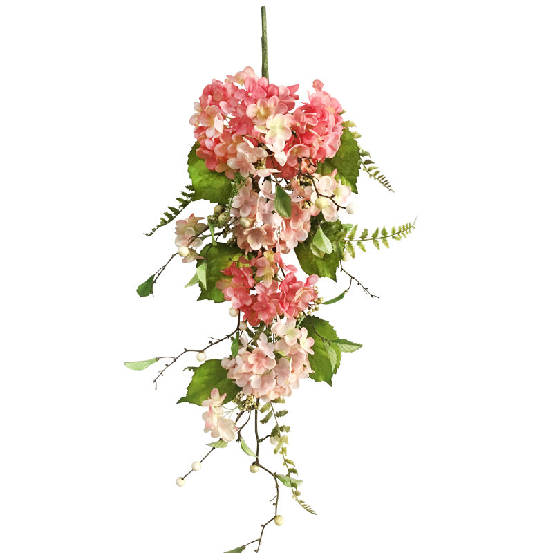 36" Pink Hydrangea Teardrop