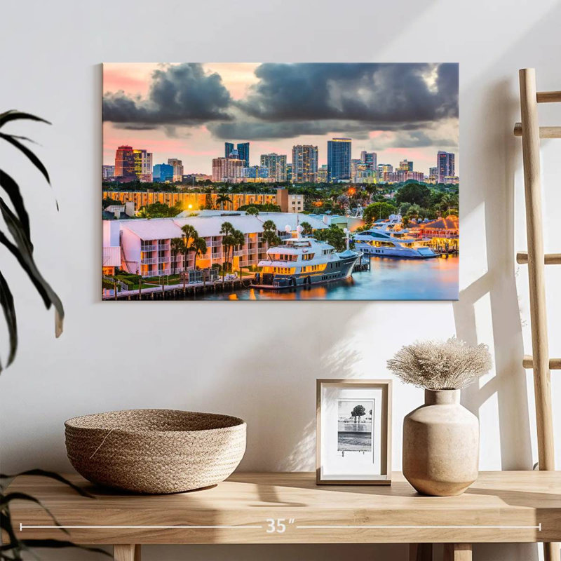 Fort Lauderdale City, H 16 po x l 24 po