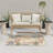 Lakesha 2'8" x 4' Ivory Rose Modern Rug-1551858133