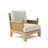 Luxe Teak Outdoor Armless Lounge Chair