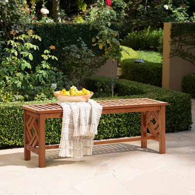 Averyann Solid Wood Outdoor Dining Bench by Lark Manor