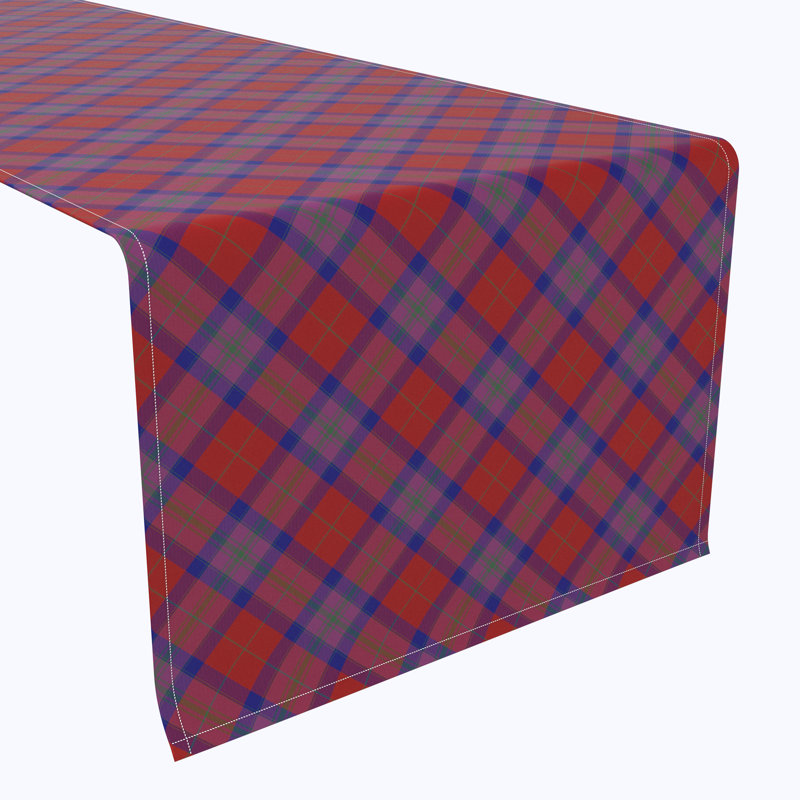 Ayomide Autumn Tartan Table Runner, 108" x 14"
