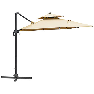 Outdoor Patio Umbrella With Base