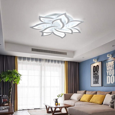 10-Light 85cm Semi Flush Mount