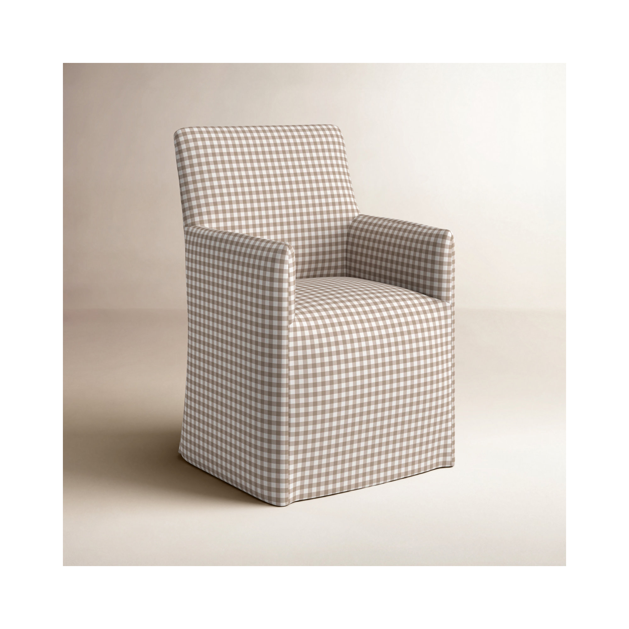 Ivanka Dining Chair, Classic Gingham Tan