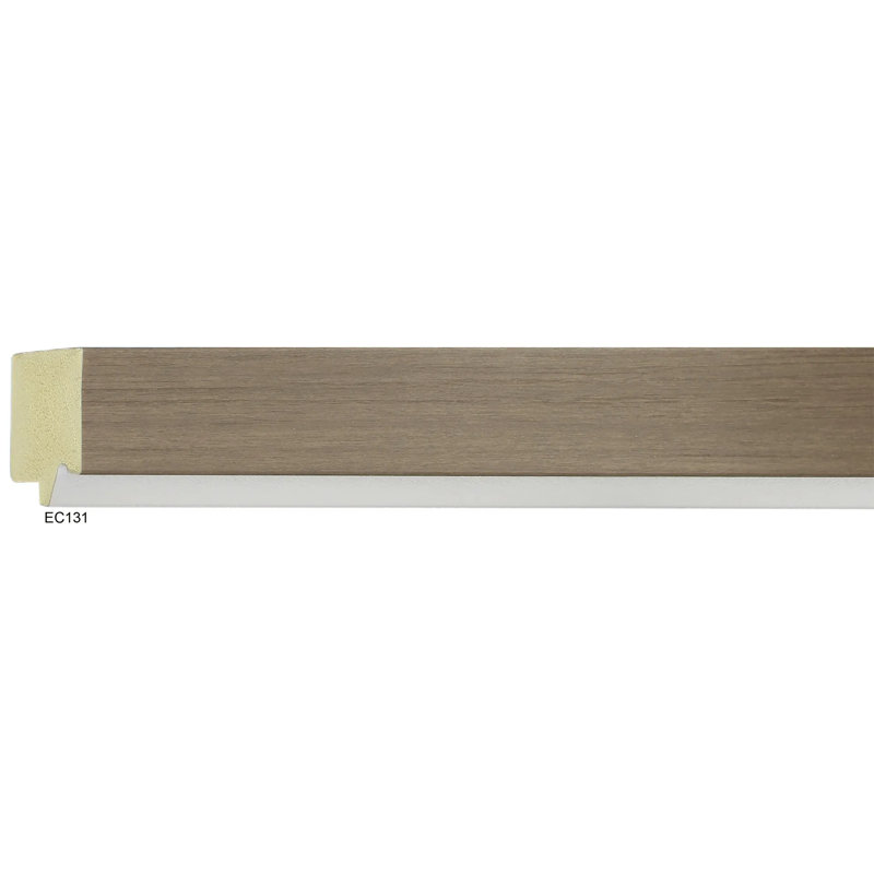 Metropolis II Rectangle Wall Mirror, Gray/Silver, 43.75" x 33.75"