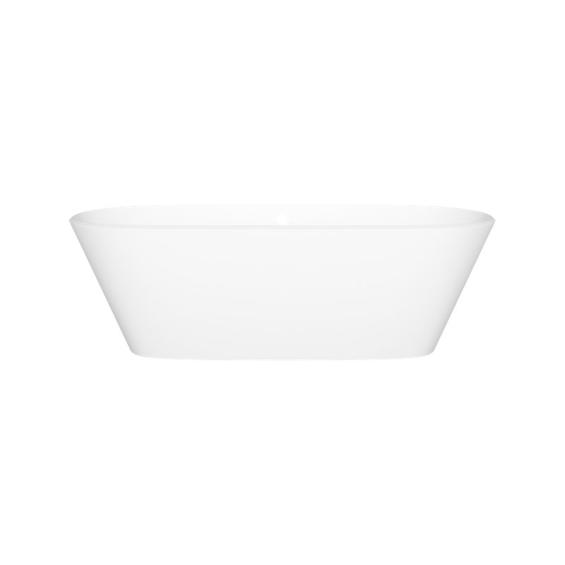 Vetralla 70" X 30" Freestanding Soaking Bathtub, Matte White