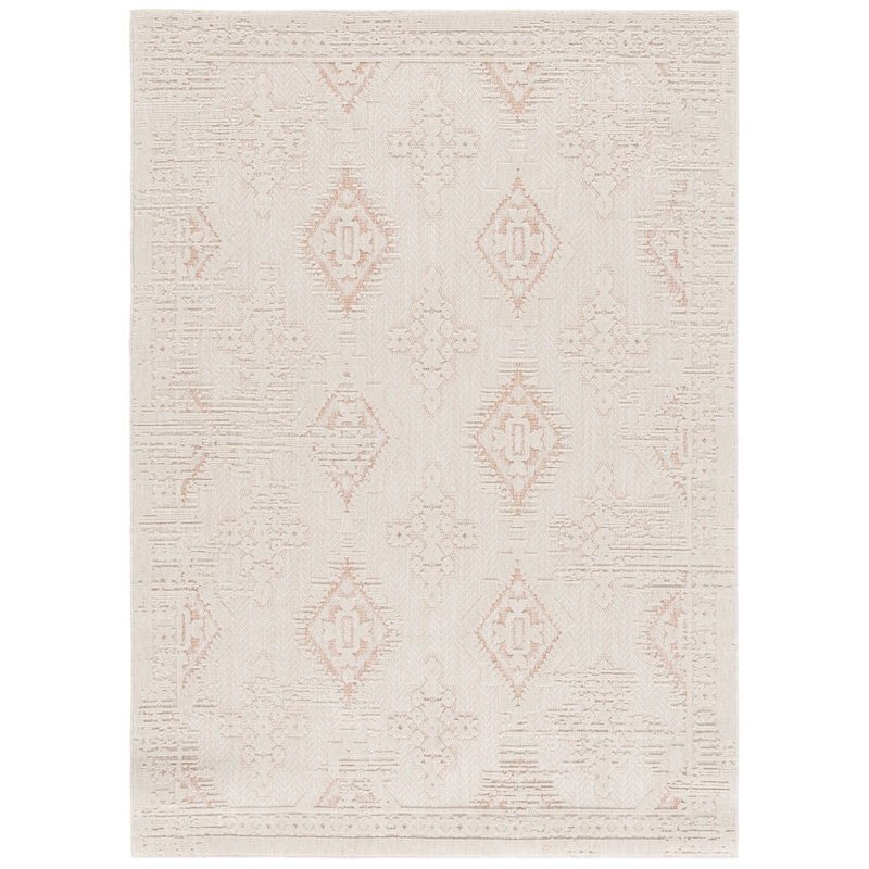 Benajah Performance Oriental Indoor/Outdoor Area Rug, Rectangle 5' x 7'