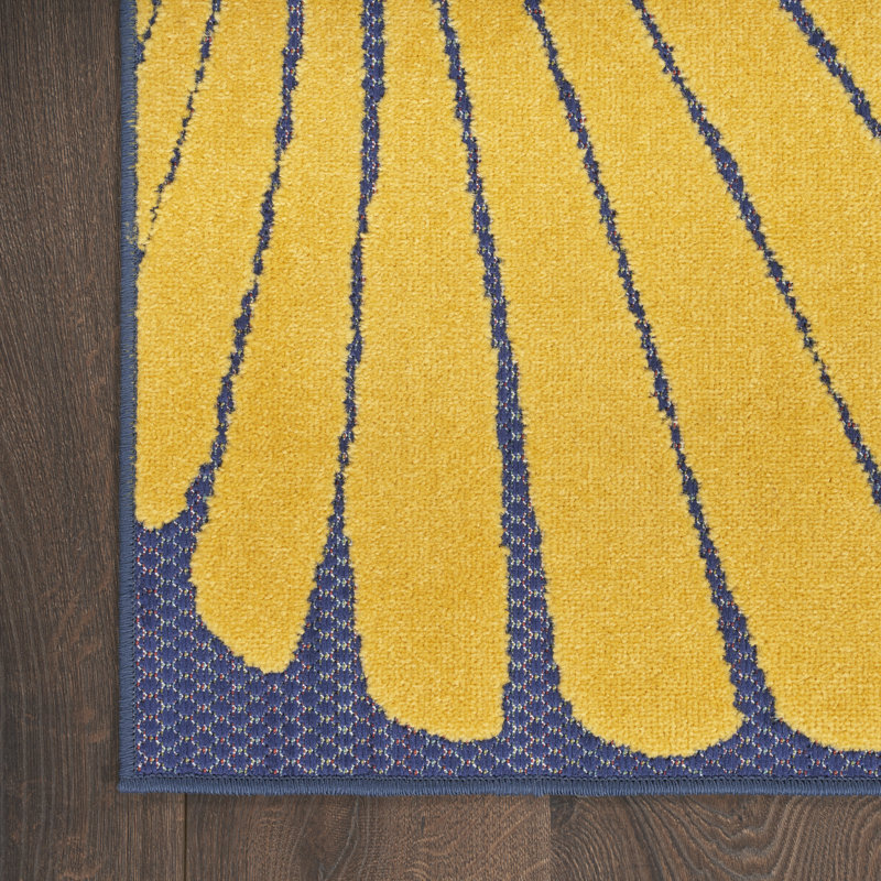 Tapis d'intérieur / extérieur tissé à la machine Jacksonport , Rectangle 7 pi 10 po x 10 pi 6 po