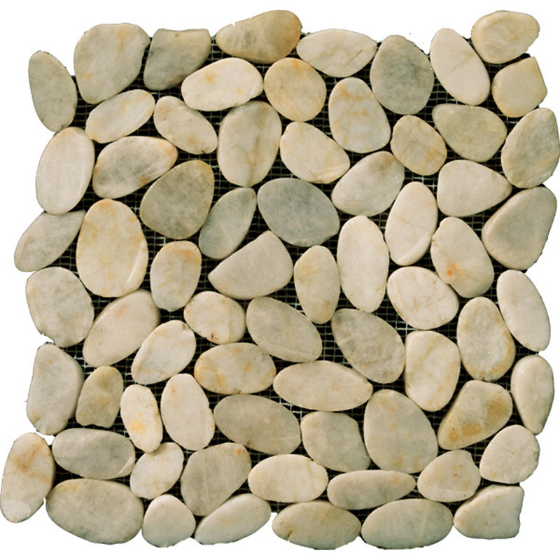 Rivera Pebbles™ Sized Natural Stone Pebble Tile, Beige