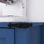 Buffet coulissant 55 "avec 3 tiroirs et tablettes réglables-1300202908