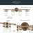 Winder 4-Light Champagne Bronze Vanity Light with Clear Glass Shades-886598984