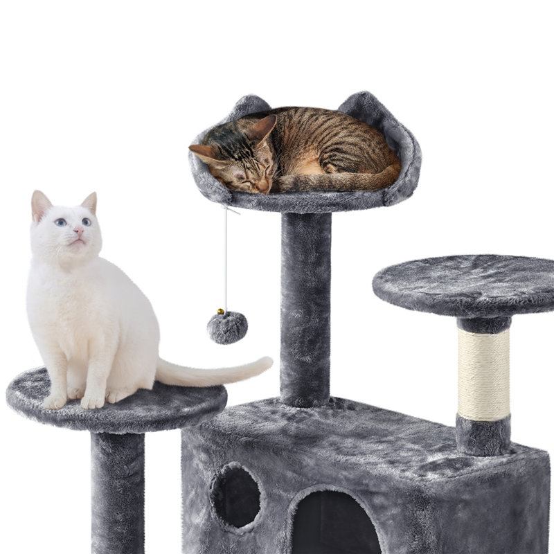 Cat Tree, 158cm H x 49cm W x 49cm D, Dark Grey