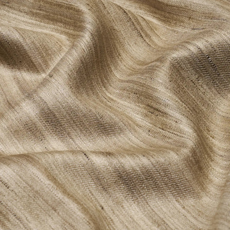 Schumacher x Patterson Flynn Amir Handwoven Silk Casement Fabric, Natural