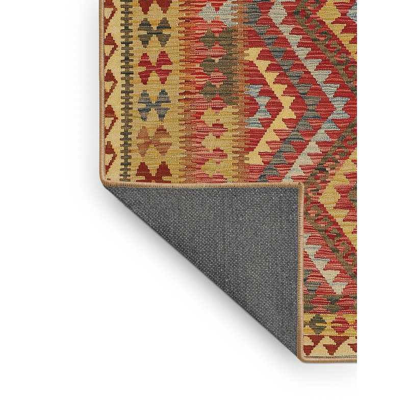 Tapis brun/gris/rouge contemporain, Rectangle 6 pi x 9 pi