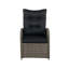 Wicker Outdoor Lounge Chair with Ottoman