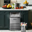 Simzlife 100 Lb. Daily Production Cube Clear Ice Freestanding/Built-in Ice Maker-116053238