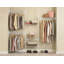 Ensemble de rangement pour garde-robe à fil fixe 60 "- 96" SuperSlide