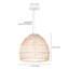 Luminaire suspendu 1 lumière Aonan-209645460