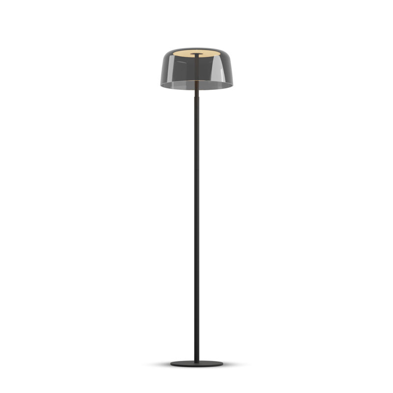Yurei LED Floor Lamp, Matte Black, Dark Gray