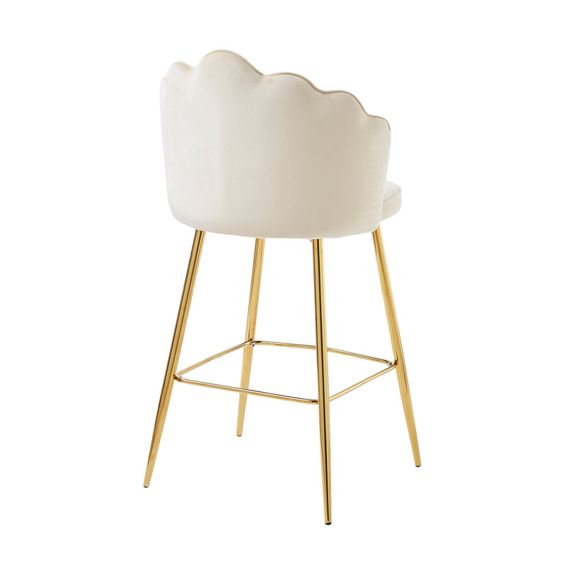 Sahuarita Upholstered Counter Stool, Beige
