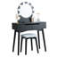 Ensemble coiffeuse et tabouret Alinson-1477559170
