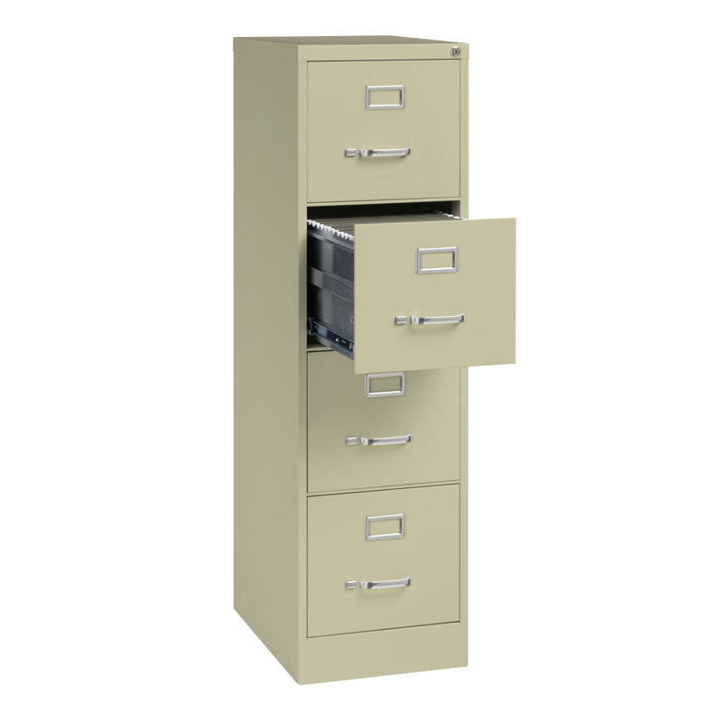 Patirica Bottorf 4-Drawer Vertical Filing Cabinet, Putty