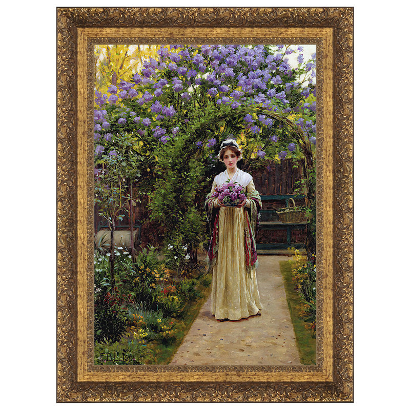 "Lilas" par Edmund Blair Leighton sur toile, H 26 po x l 20 po